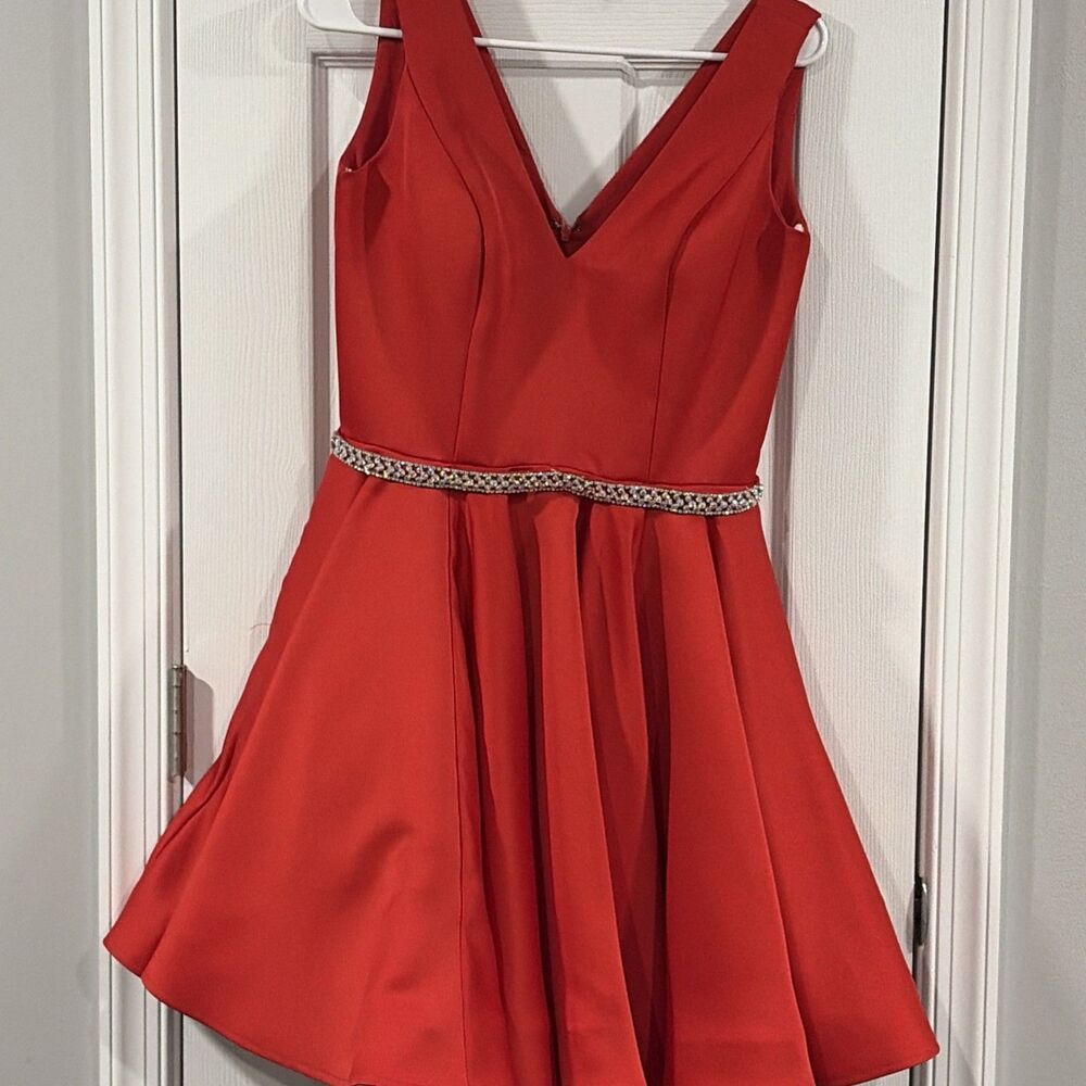 Terani Red Dress Size 8 Altered To 6 And Shorten